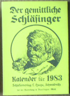 Der gemittliche Schläsinger, Kalender für 1983