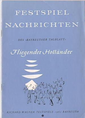 Fliegender Holländer, Festspiel Nachrichten des Bayreuther Tagblatt, 1961