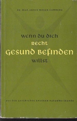 Image du vendeur pour Wenn Du dich recht gesund befinden willst, Aus der Geschichte unserer Naturheilkunde mis en vente par Versandantiquariat Karin Dykes