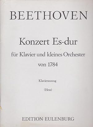 Konzert in Es-Dur für Klavier und kleines Orchester von 1784, Klavierauszug