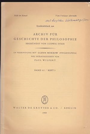 Bild des Verkufers fr Existenzielle Philosophiehistorie? Kritische Bemerkungen zu Karl Jaspers' Theorie der Philosophiegeschichtsschreibung zum Verkauf von Versandantiquariat Karin Dykes