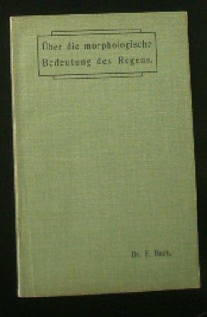 Über die morphologische Bedeutung des Regens, Inaugural-Dissertation zur Erlangung der Doktorwürd...