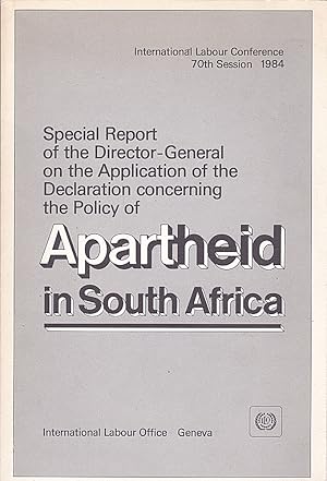 Bild des Verkufers fr Apartheid in South Africa zum Verkauf von Versandantiquariat Karin Dykes