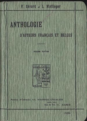 Imagen del vendedor de Anthologie d'auteurs Francais et Belges, a l'usage de l'Euseignment moyon a la venta por Versandantiquariat Karin Dykes