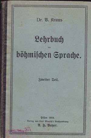 Lehrbuch der böhmischen Sprache 2. Teil