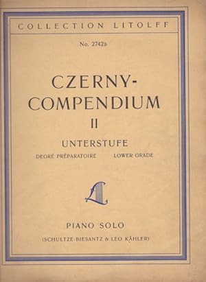 Bild des Verkufers fr Czerny-Compendium II Unterstufe. Piano Solo zum Verkauf von Versandantiquariat Karin Dykes