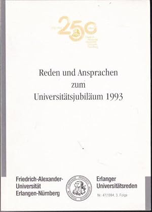 Reden und Ansprachen zum Universitätsjubiläum 1993