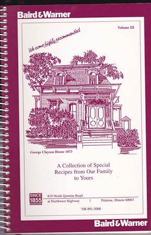 A Collection of Special Recipes from our Family to yours, Volume 3