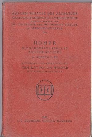 Homer : Die schönsten Stellen aus derOdysee A. Gesang I-XII / Beiheft: Gesang XIII-XXIV
