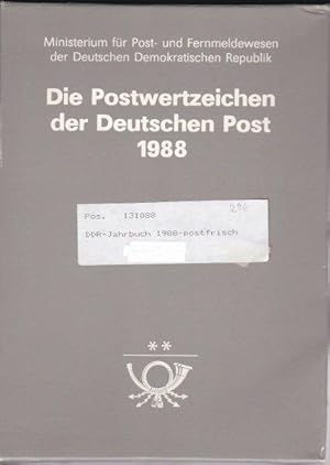 Bild des Verkufers fr Die Postwertzeichen der Deutschen Post 1988 zum Verkauf von Versandantiquariat Karin Dykes
