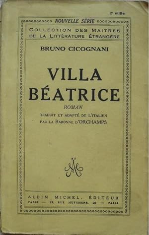 Imagen del vendedor de Villa Batrice. a la venta por Librairie les mains dans les poches