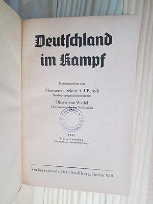 Seller image for Deutschland im Kampf : 1943 : Mrz-Lieferung (Nr. 85 / 86 der Gesamtlieferung) for sale by Expatriate Bookshop of Denmark