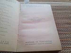 Seller image for Madame de Pompadour for sale by Librera "Franz Kafka" Mxico.