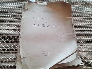 Imagen del vendedor de Elogio a Alzate a la venta por Librera "Franz Kafka" Mxico.