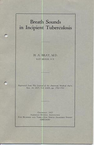 Breath Sounds in Incipient Tuberculosis