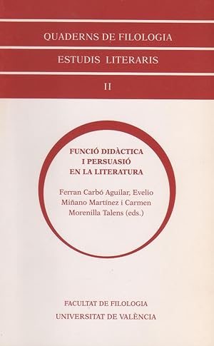 Seller image for Funci didctica i persuaci en la literatura for sale by Librera El Crabo