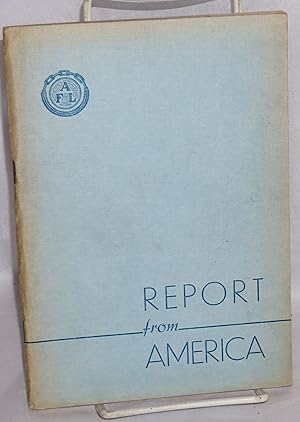 Imagen del vendedor de Trade Union delegation's study trip in the United States: Report a la venta por Bolerium Books Inc.