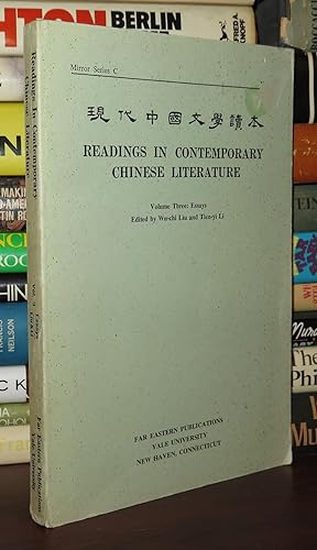Bild des Verkufers fr READINGS IN CONTEMPORARY CHINESE LITERATURE Volume Three: Essays zum Verkauf von Rare Book Cellar