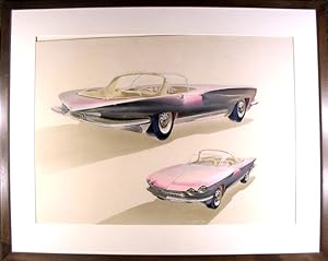 1959 Conceptual Drawing of a Sports Car