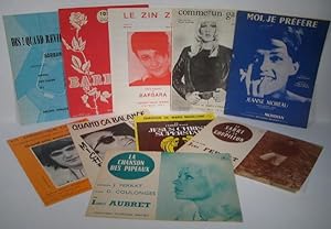 Partitions. Chansons populaires. Années 1960-1970