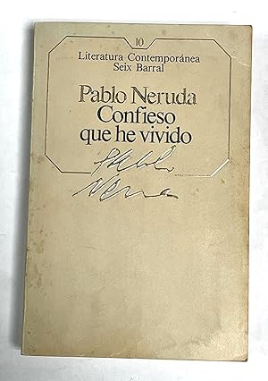 Imagen del vendedor de CONFIESO QUE HE VIVIDO. Memorias a la venta por Librería Sagasta