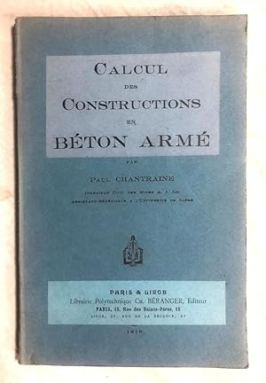 Image du vendeur pour CALCUL DES CONSTRUCTIONS EN BETON ARME mis en vente par Librera Sagasta