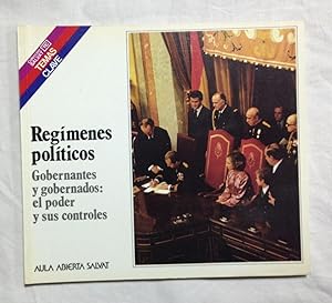 Immagine del venditore per REGIMENES POLITICOS. Gobernantes y gobernados: el poder y sus controles venduto da Librera Sagasta