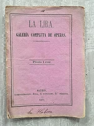 LA HEBREA, ópera trágica en cinco actos, letra de M. Scribe, música de M. Halevi. Libreto.