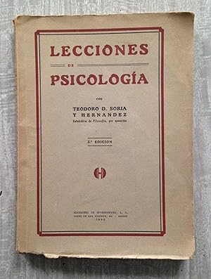 Imagen del vendedor de LECCIONES DE PSICOLOGIA a la venta por Librera Sagasta