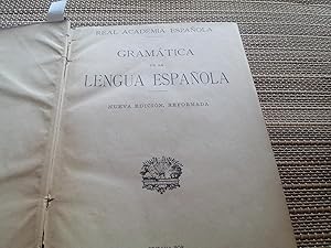 Seller image for Gramtica de la Lengua Espaola (nueva edicin, reformada) for sale by Librera "Franz Kafka" Mxico.