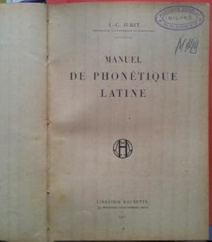 Manuel de phonetique latine