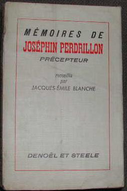 Mémoires de Josephin Perdrillon, precepteur.