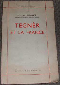 Image du vendeur pour Tegner et la France. mis en vente par alphabets