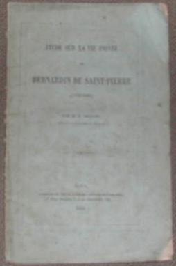 Étude sur la vie privée de Bernardin de Saint-Pierre (1792-1800).
