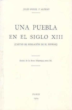 Imagen del vendedor de UNA PUEBLA EN EL SIGLO XIII. ( Cartas de poblacin de El Espinar. ) a la venta por Librera Torren de Rueda