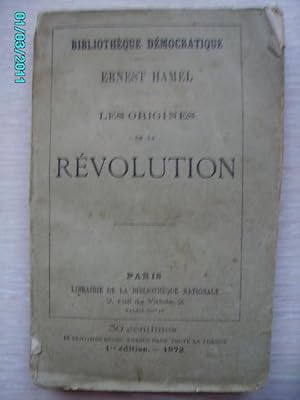 Imagen del vendedor de LES ORIGINES DE LA REVOLUTION a la venta por Bibliofolie