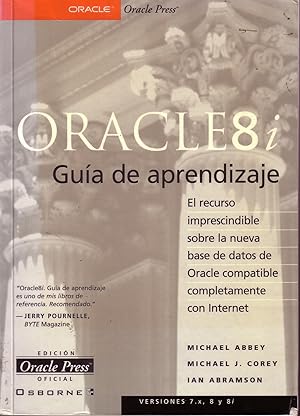 Imagen del vendedor de ORACLE 8i Gua De Aprendizaje a la venta por La Bodega Literaria