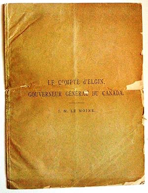 Imagen del vendedor de Le Comte d'Elgin, gouverneur du Canada a la venta por Claudine Bouvier