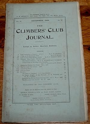 The Climbers' Club Journal Vol XI No 42, December 1908
