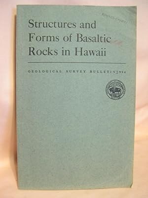 Immagine del venditore per STRUCTURES AND FORMS OF BASALTIC ROCKS IN HAWAII; GEOLOGICAL SURVEY BULLETIN 994 venduto da Robert Gavora, Fine & Rare Books, ABAA