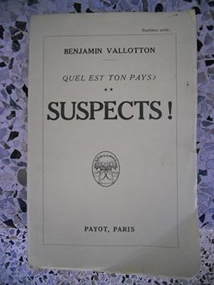 Seller image for Quel est ton pays ? - Tome 2 - Suspects ! for sale by Frederic Delbos