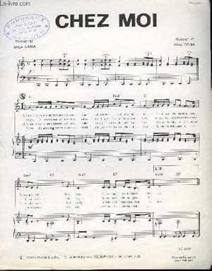 Seller image for CHEZ MOI paroles et musique PAROLES DE SERGE LAMA for sale by Le-Livre