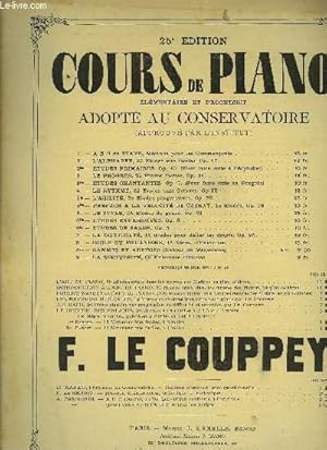 Seller image for LE RYTHME 25 ETUDES SANS OCTAVES POUR PIANO DE LA 25me EDITION COURS DE PIANO lmentaire et progressif adapt au conservatoire for sale by Le-Livre