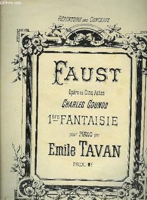 Seller image for 1re FANTAISIE POUR PIANO tir de FAUST for sale by Le-Livre