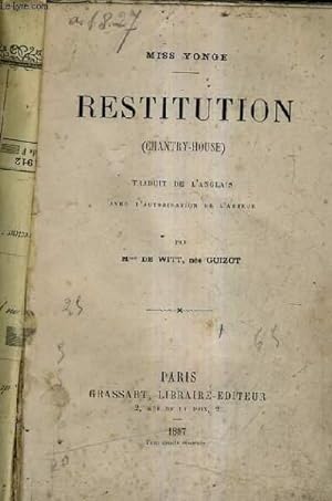 Seller image for RESTITUTION (CHANTRY HOUSE). for sale by Le-Livre