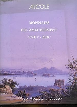 Seller image for 1 CATALOGUE DE VENTE AUX ENCHERES - MONNAIES - DESSINS ET TABLEAUX ANCIENS - OBJETS D'ART - SIEGES ET MEUBLES ANCIENS - TAPISSERIES ET TAPIS for sale by Le-Livre