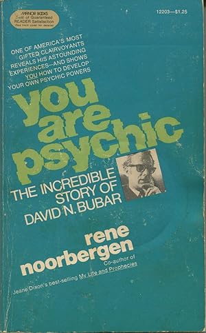 Seller image for You Are Psychic: The Incredible Story Of David N. Bubar for sale by Kenneth A. Himber