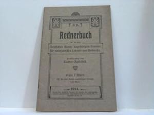 Rednerbuch (Nr. 11) für die dem Deutschen Bunde angehörigen Vereine für naturgemäße Lebens- und H...