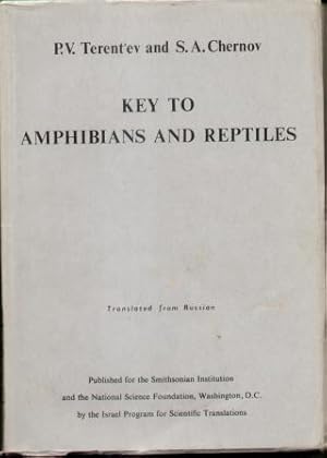 Immagine del venditore per KEY TO AMPHIBIANS AND REPTILES venduto da Nick Bikoff, IOBA