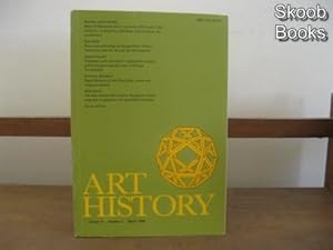 Bild des Verkufers fr Art History; Volume 6, Number 1, March 1983 zum Verkauf von PsychoBabel & Skoob Books